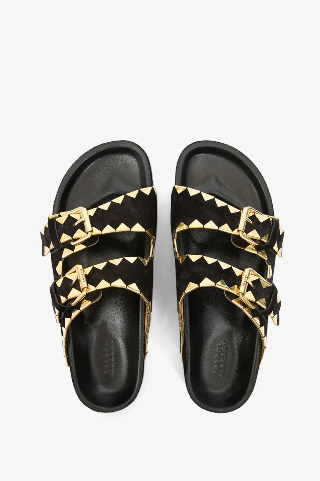 Lennyo Sandal | Black / Gold