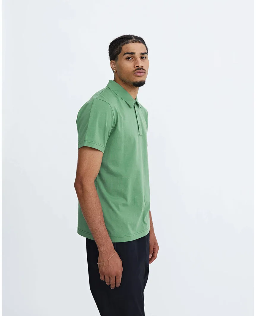 Lightweight Jersey Polo Jade