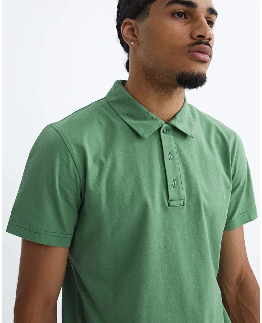 Lightweight Jersey Polo Jade