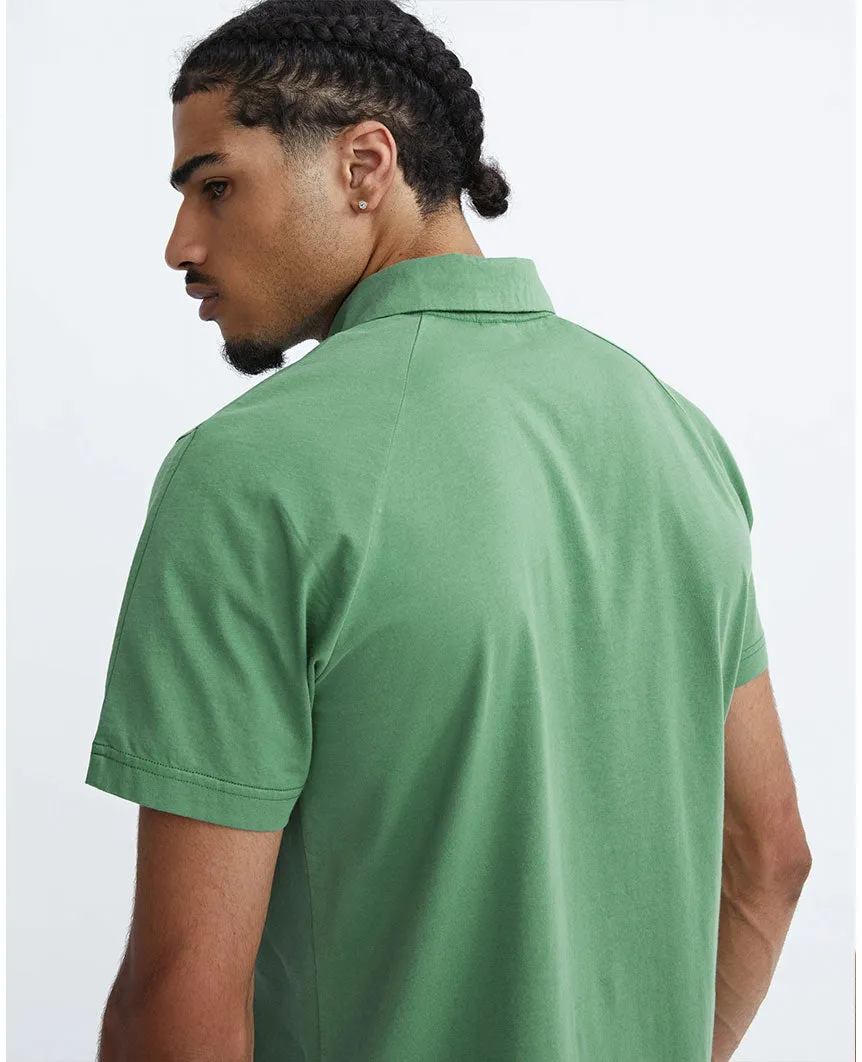Lightweight Jersey Polo Jade