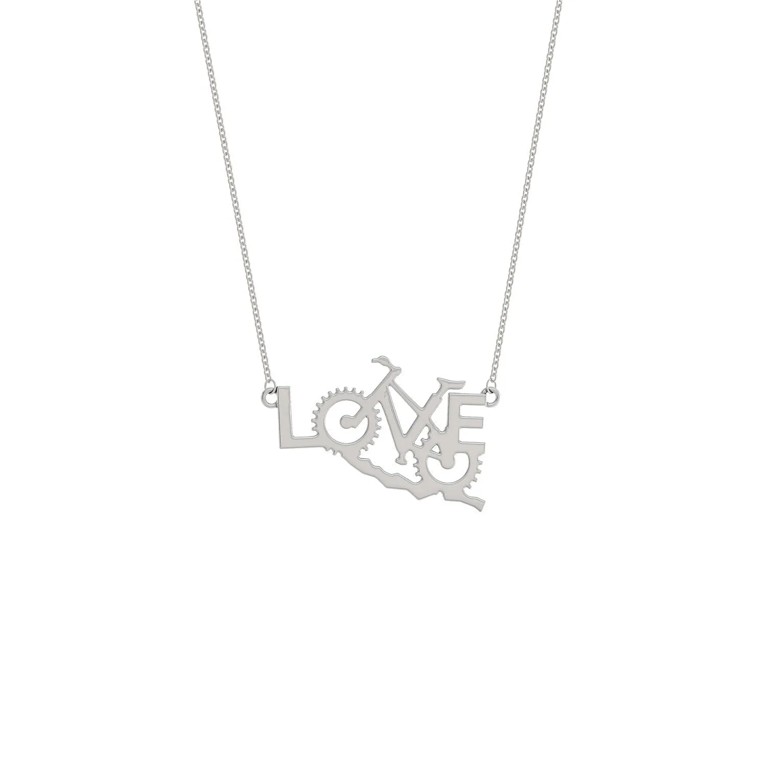 Love Biking Necklace