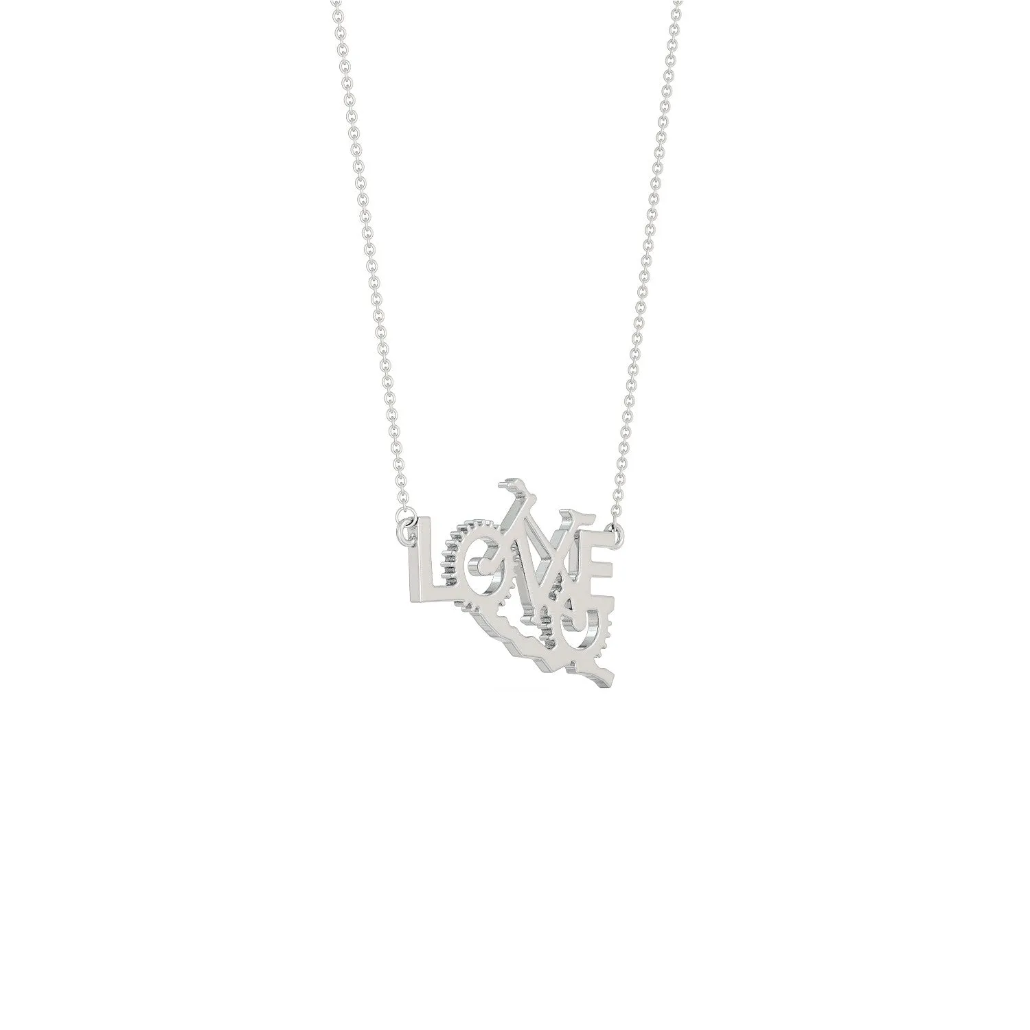 Love Biking Necklace