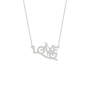 Love Biking Necklace