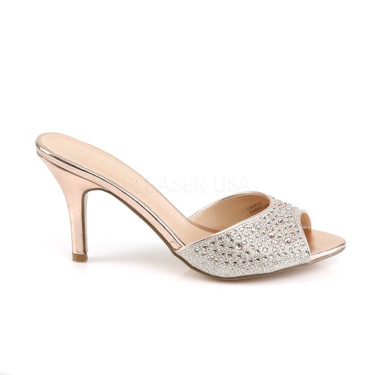 LUCY-01  Gold Glitter Mesh Fabric
