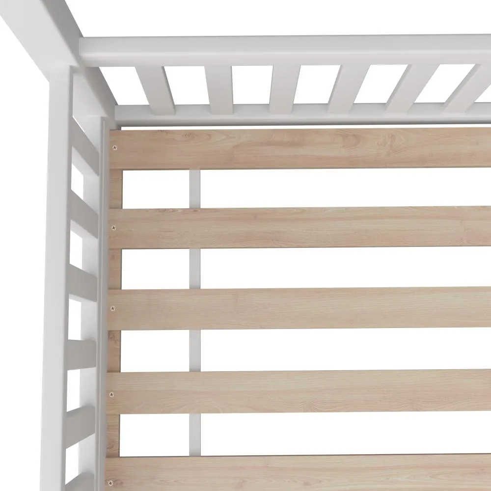 Luna Bed Frame Kids Wooden Single Timber House Frame Mattress Base Platform