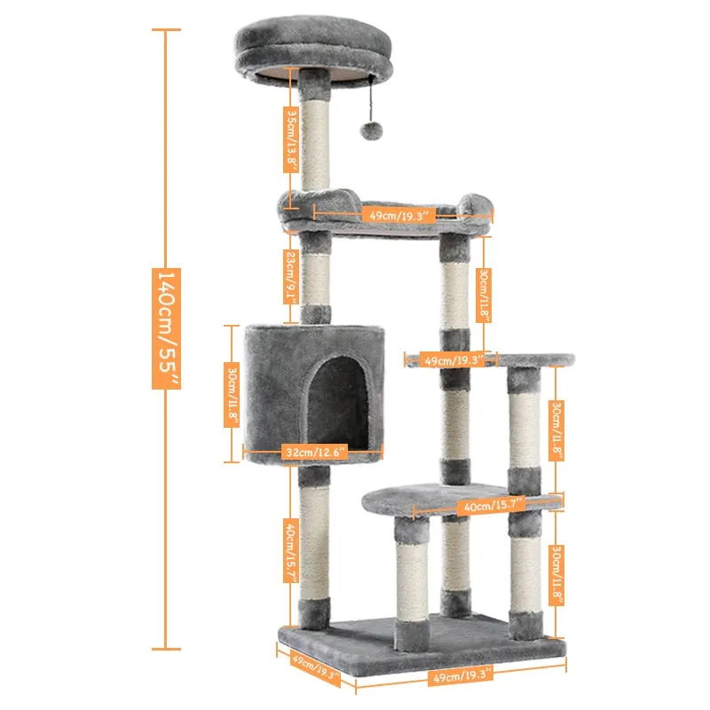 Luxury Cat Tree Playground Wooden House