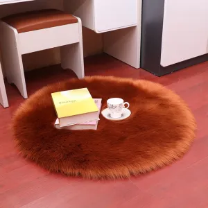 Luxury Soft Small Artificial Sheepskin Rug Home Decor