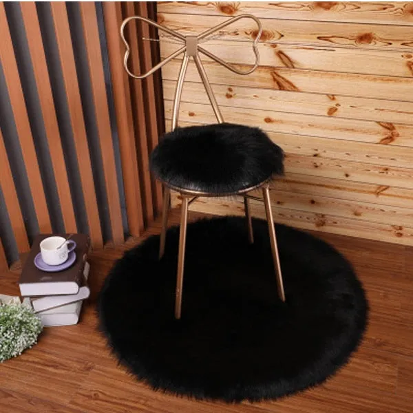 Luxury Soft Small Artificial Sheepskin Rug Home Decor
