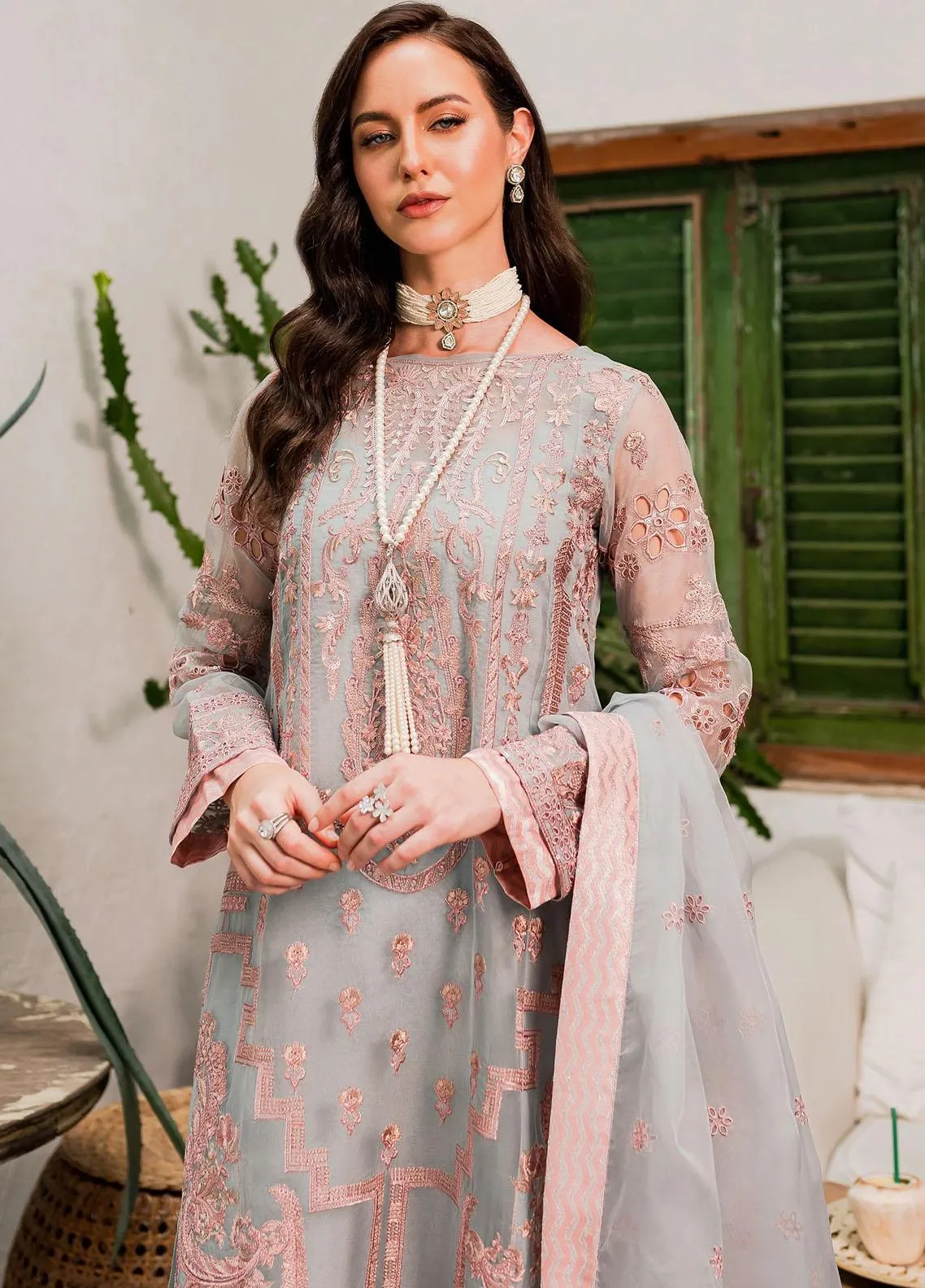 MARYUM & MARIA | SORINA - Luxury Formal | DOWN BLUE (MW23-510)