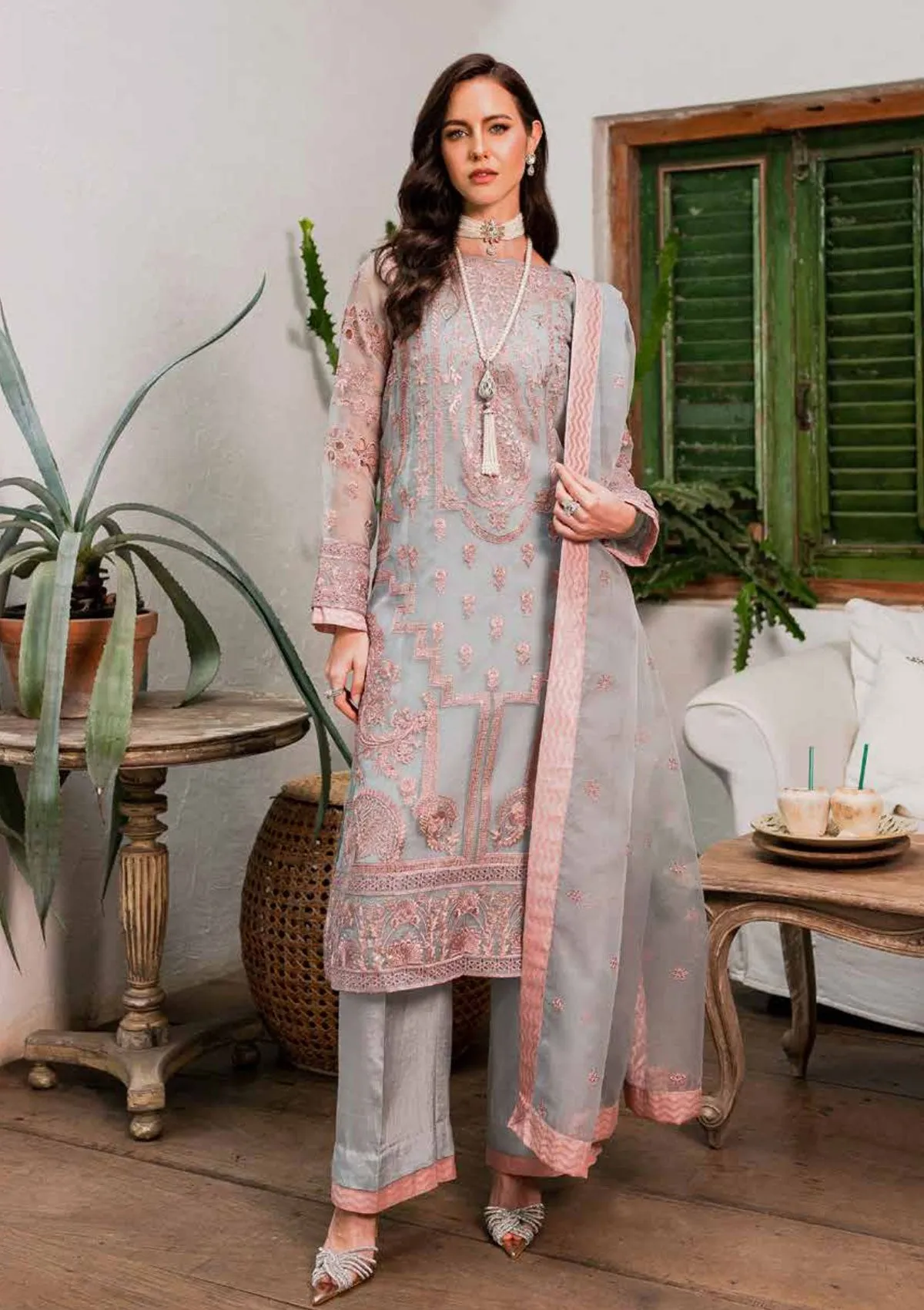 MARYUM & MARIA | SORINA - Luxury Formal | DOWN BLUE (MW23-510)