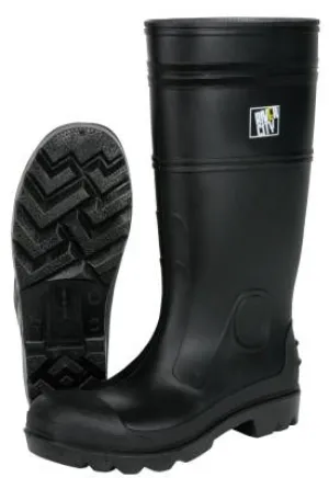 MCR Safety PVC Boot, Size 9, 16 in, Black, VBS1209