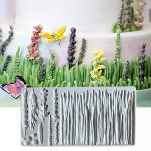 MEADOW WITH TALL GRASS & LAVENDER BORDER MOULD