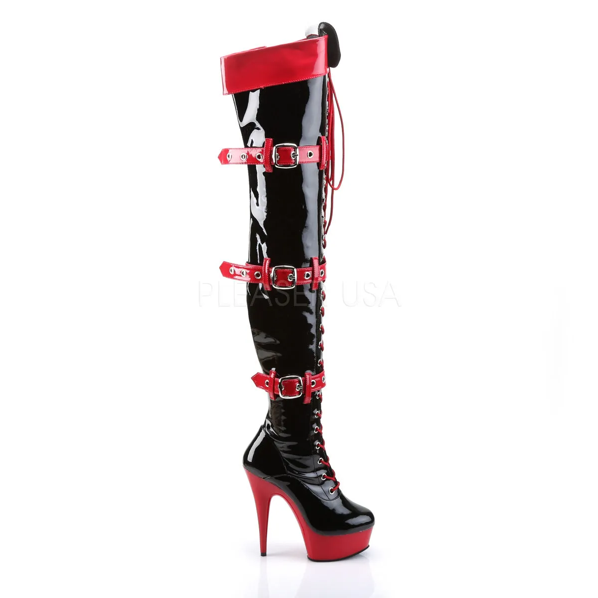 MEDIC-3028  Black-Red Patent/Red