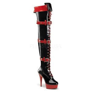MEDIC-3028  Black-Red Patent/Red