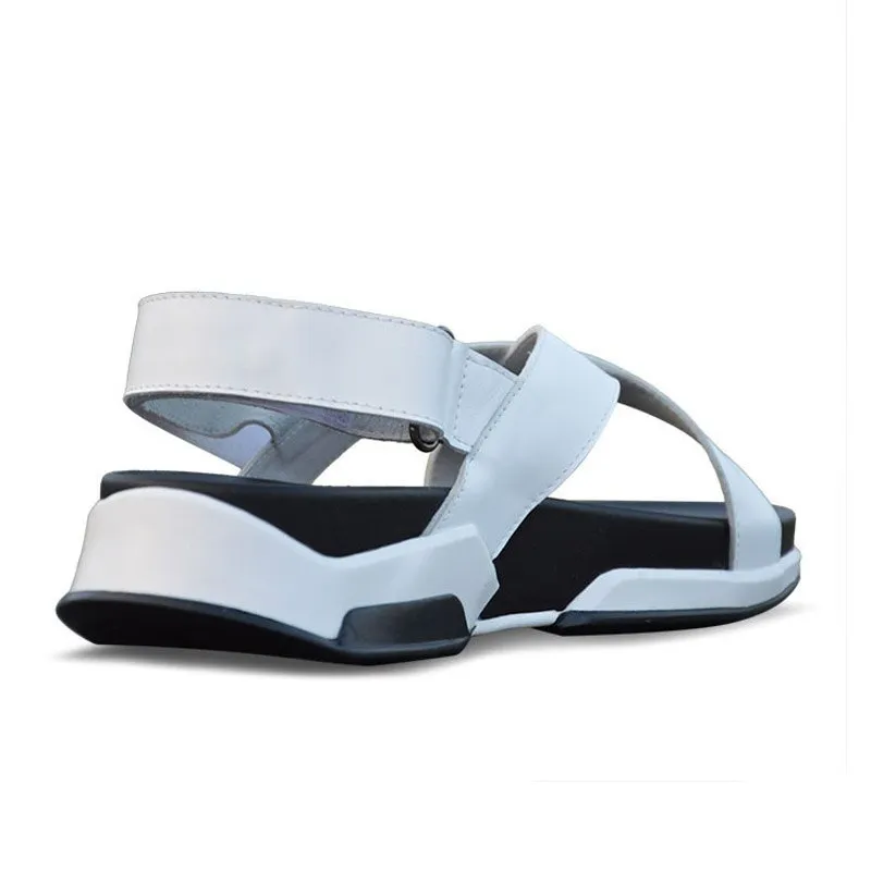 Mens Summer Leisure Straps Sandals Fashion Thick Platform