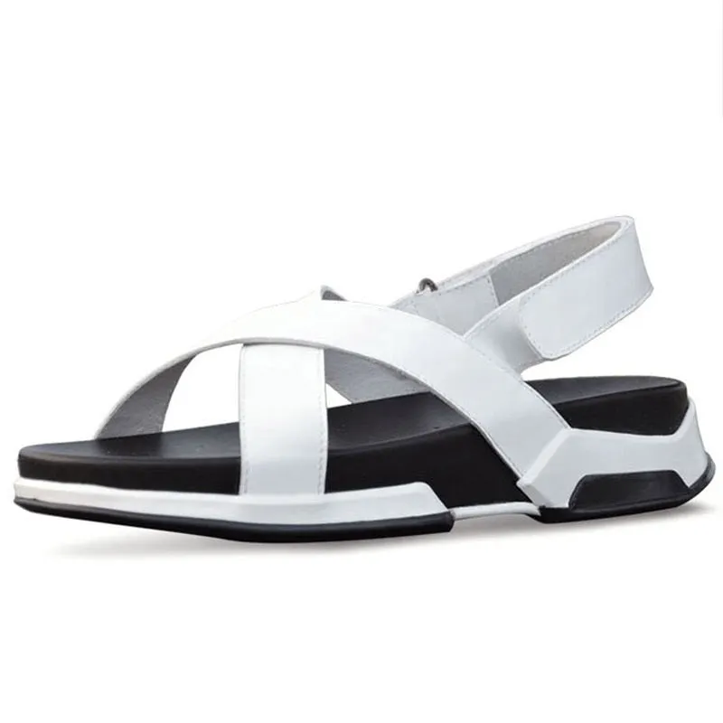 Mens Summer Leisure Straps Sandals Fashion Thick Platform