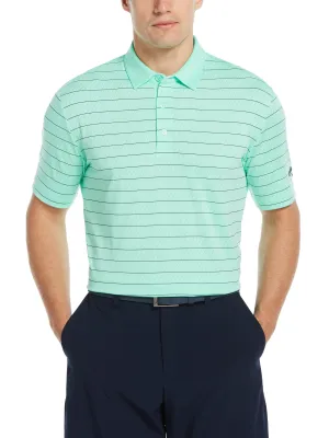 Mens Ventilated Stripe Polo