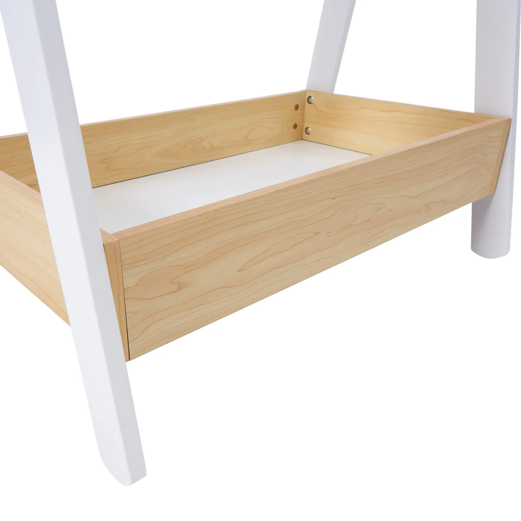 Montessori Wooden Childrens Clothes Rail with Storage | Dress up Rail | 98cm High