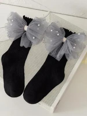 My Pearly Fashionista Socks With Bow