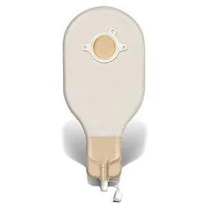 Natura® Two-Piece High Output Drainable Pouch, Flange 1-3/4" (45mm), Opaque 14" (35.5cm), Spout - Box of 5