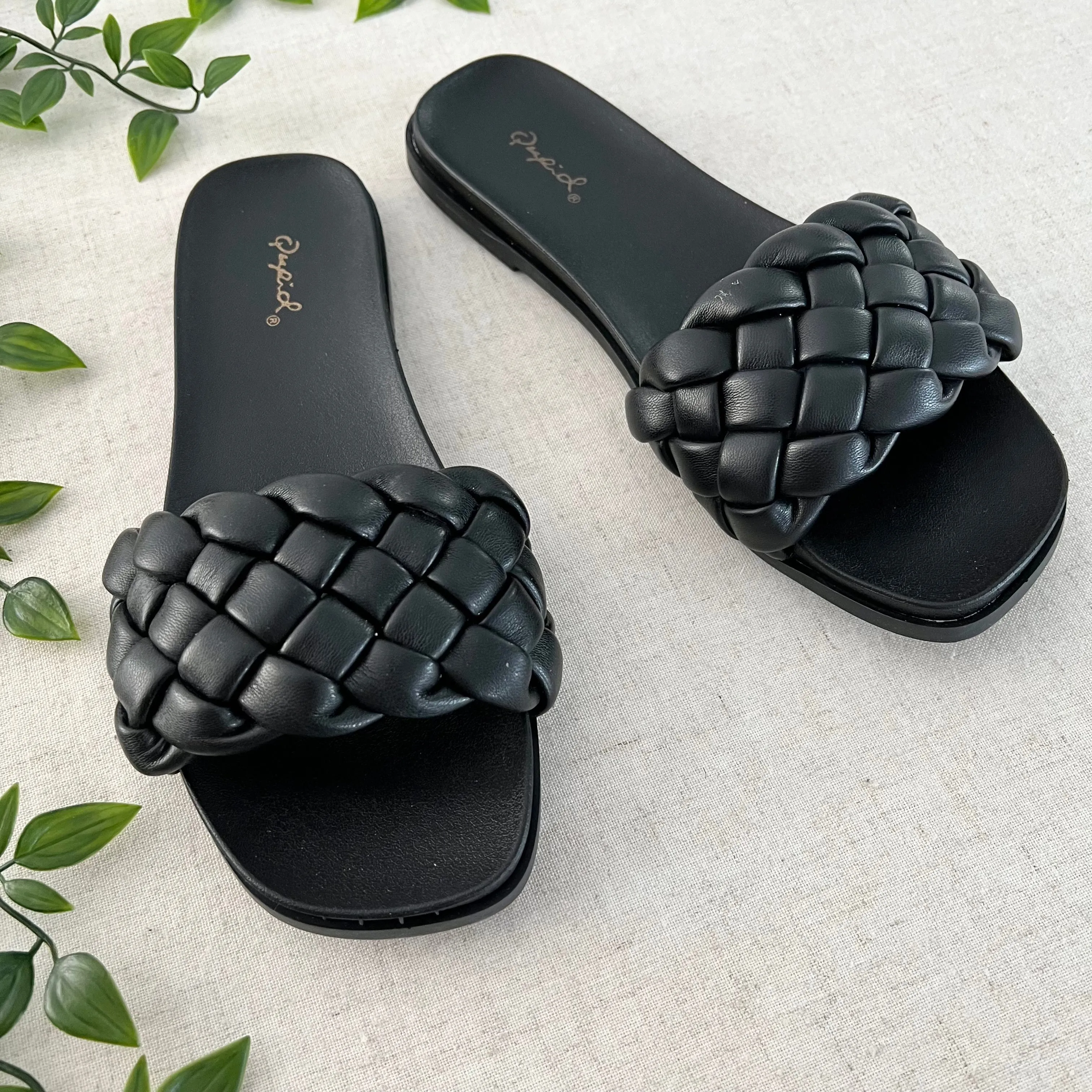 Neve Braid Sandals- Black Size 5.5