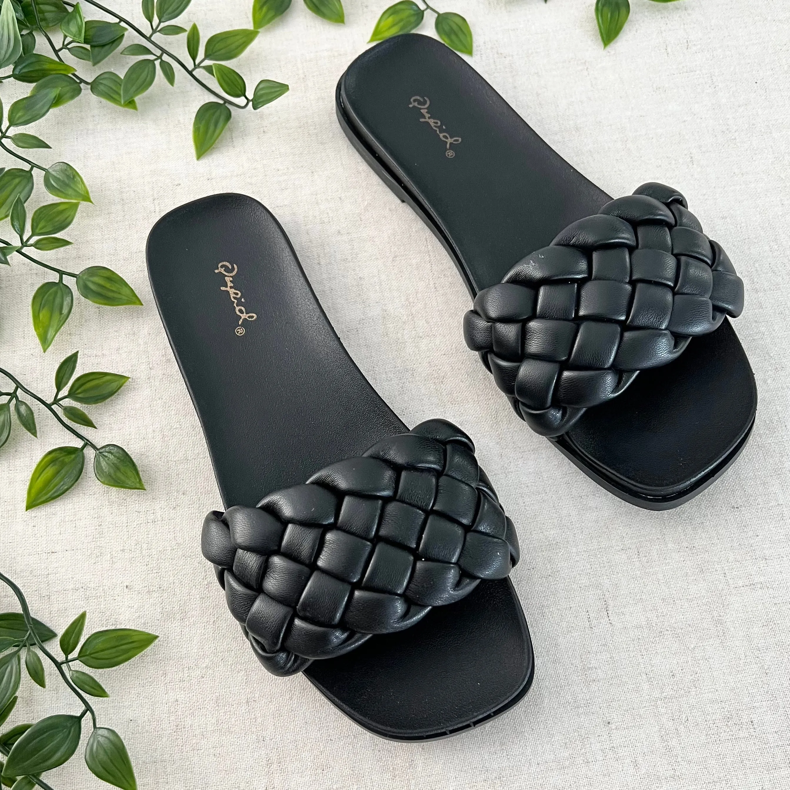 Neve Braid Sandals- Black Size 5.5