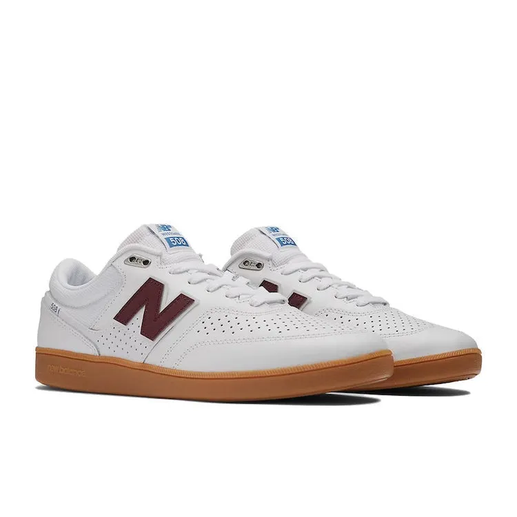 New Balance Numeric 508 Brandon Westgate White/Burgundy Shoes