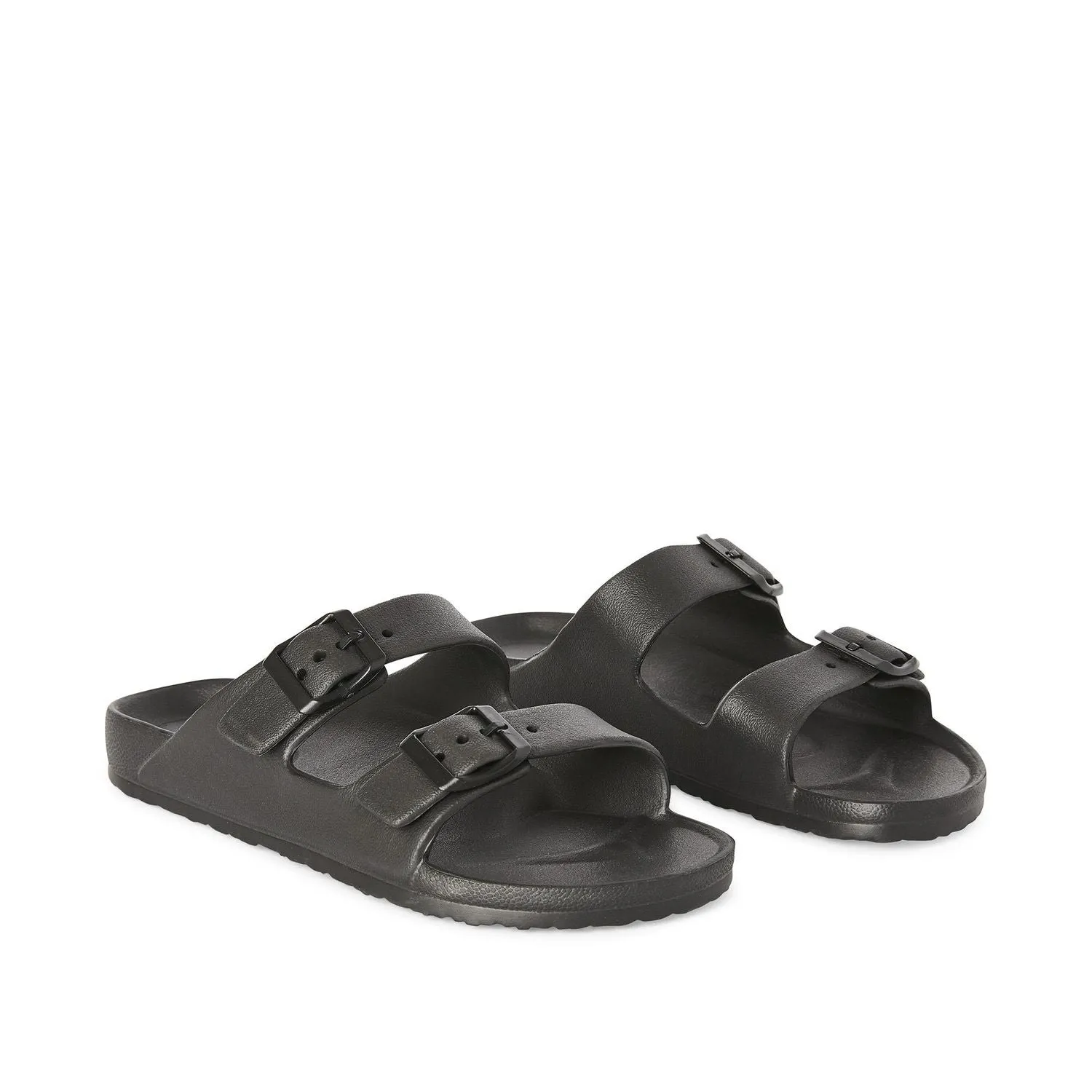 New George Women's Molly Slides in Black, Sz 7/8!