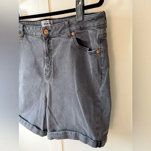 New Look Curves‎ Women’s Black Denim Boyfriend Shorts Plus Size 20