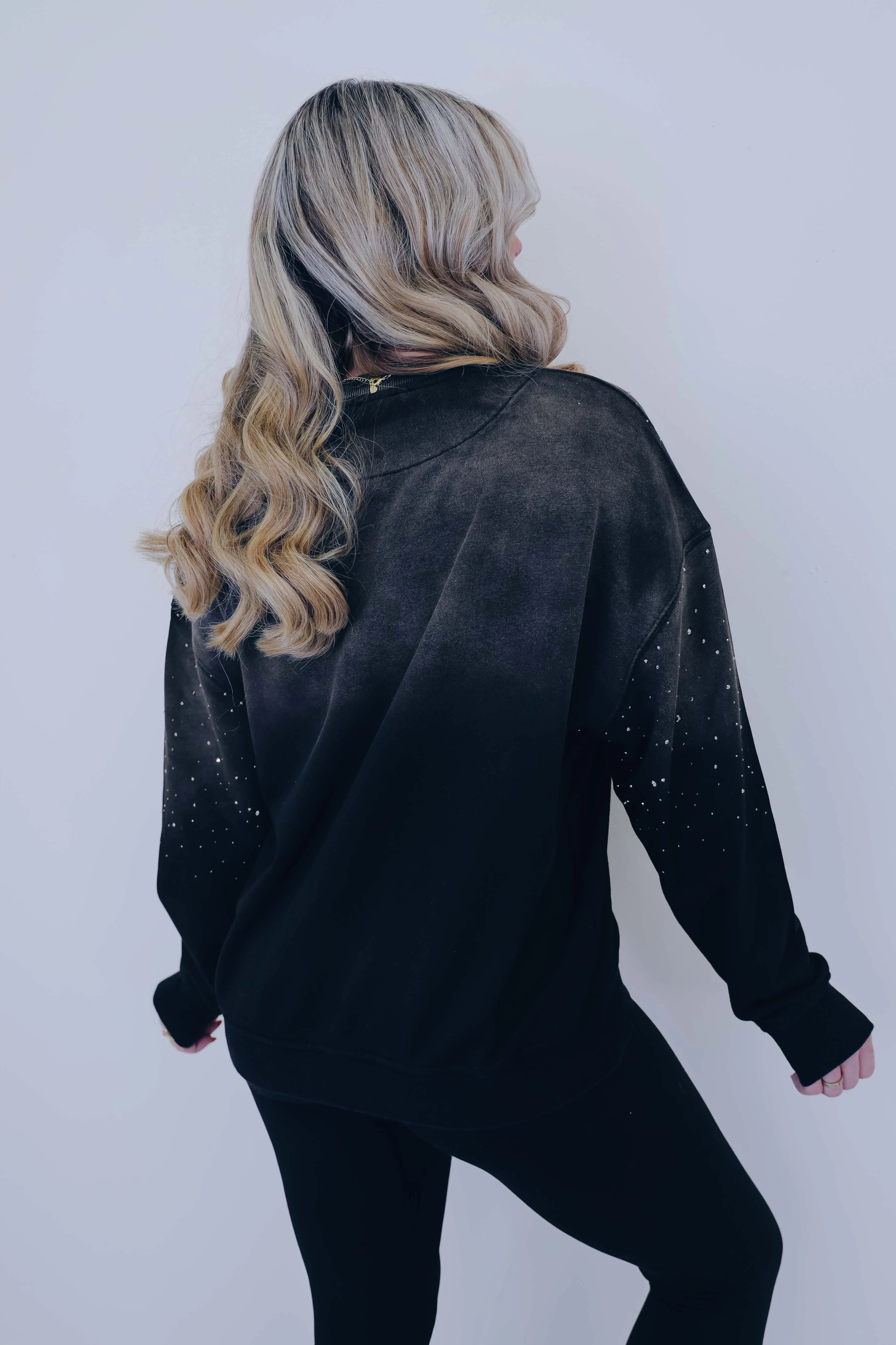 Nicole Nightfall Embellished Sweatshirt