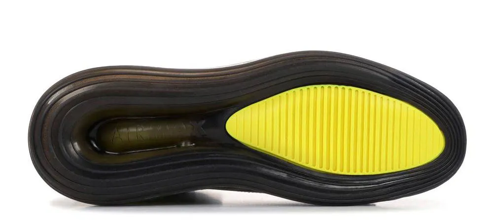 NIKE Air Max 720 Saturn All Star Qs Shoes, Black/Dynamic Yellow