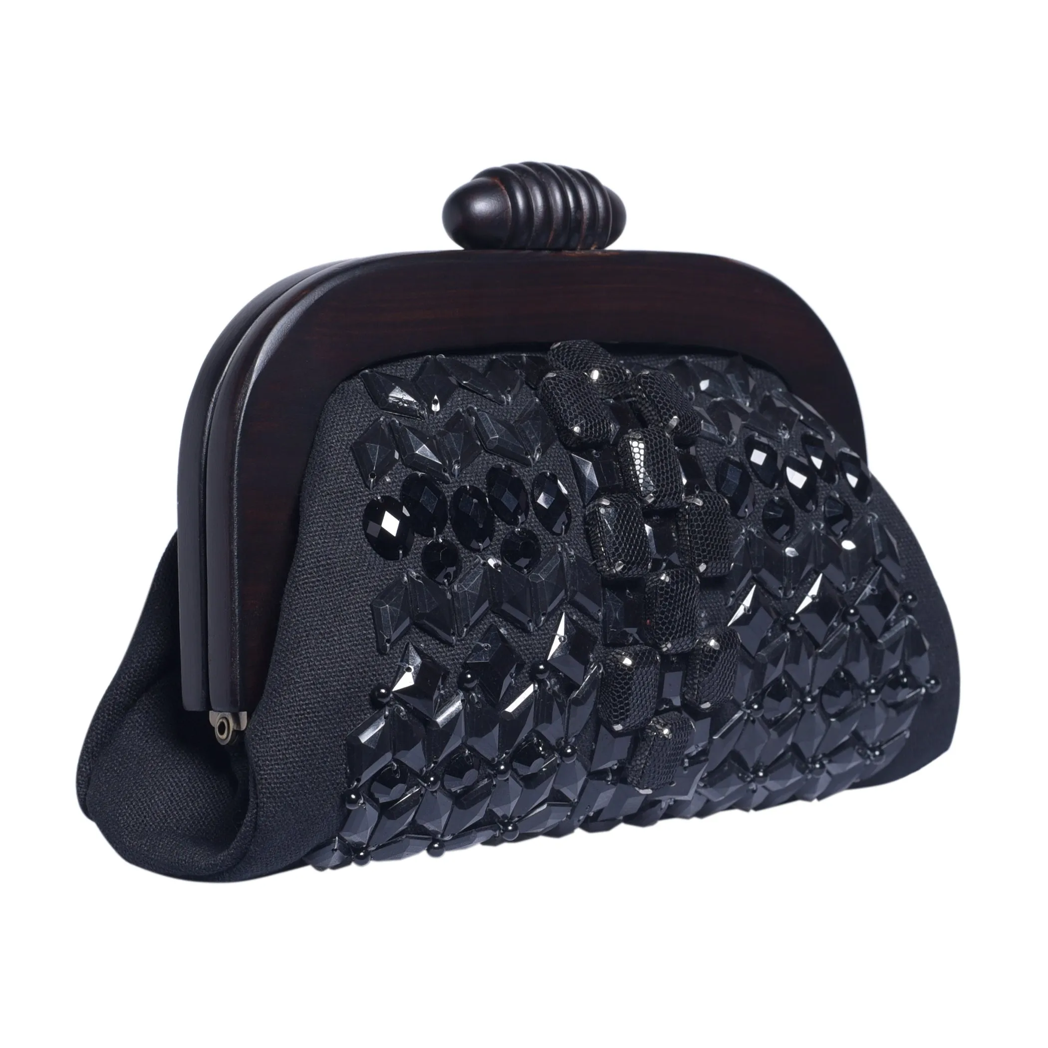 NOIR Beaded Evening Clutch