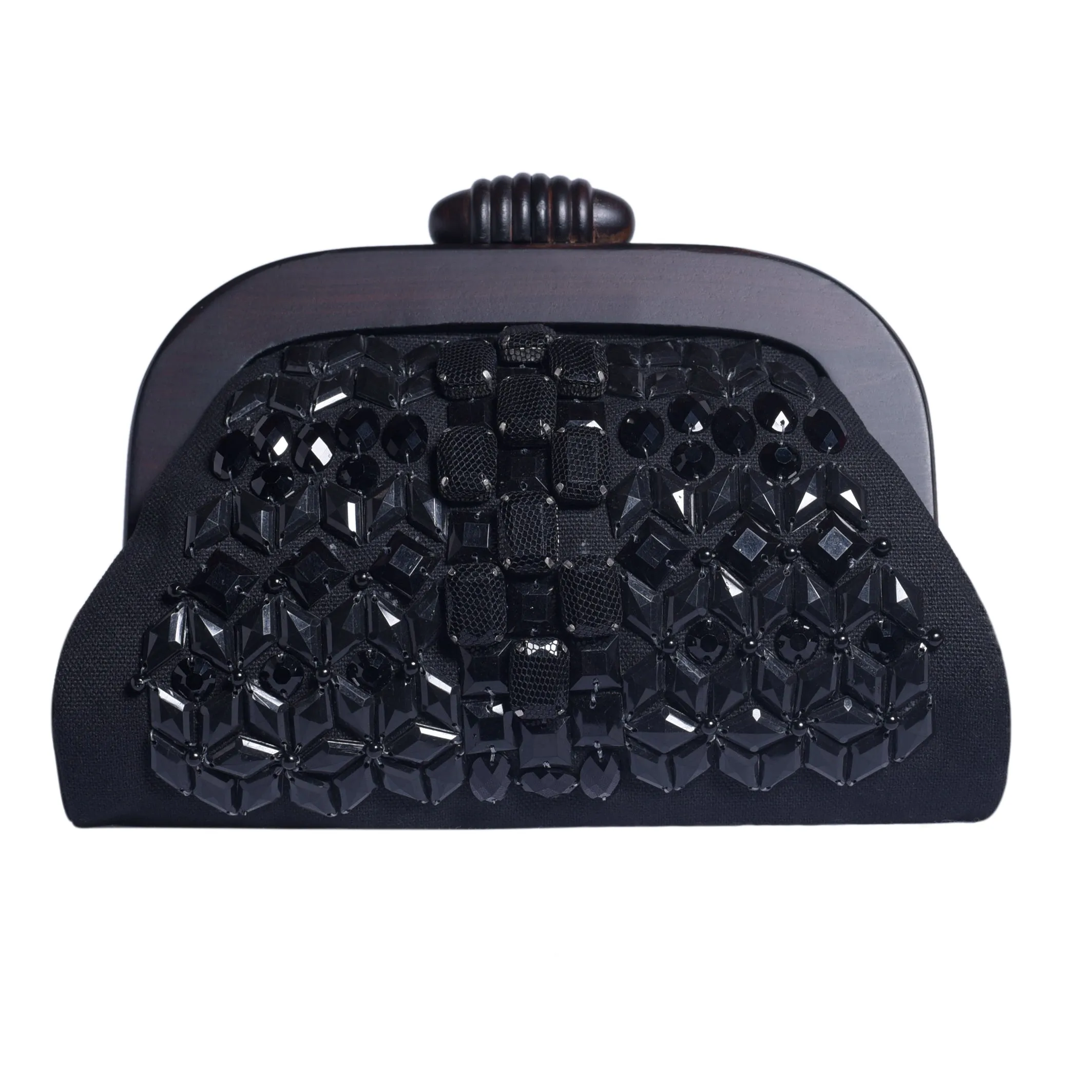 NOIR Beaded Evening Clutch