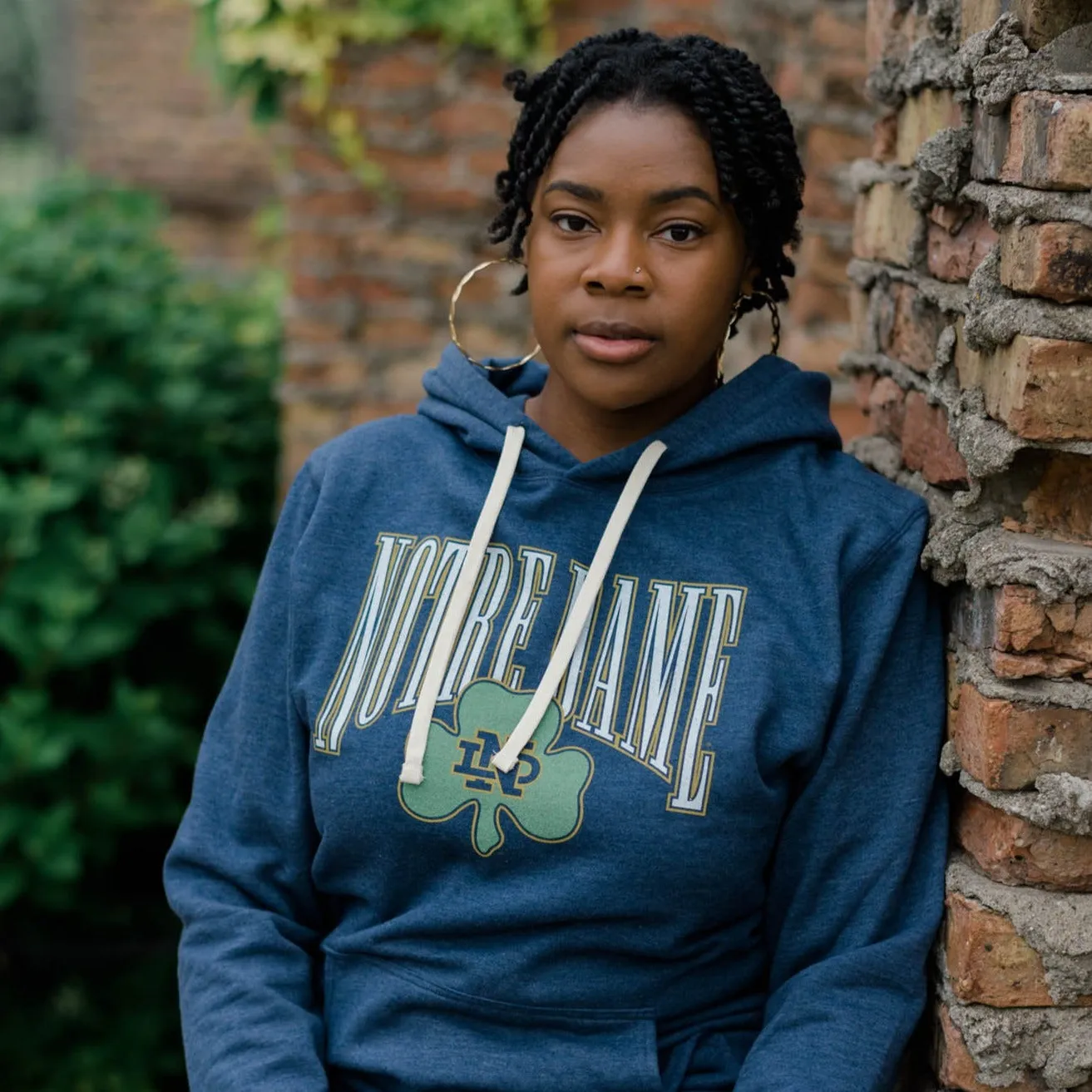 Notre Dame Fighting Irish Retro Shamrock Hoodie