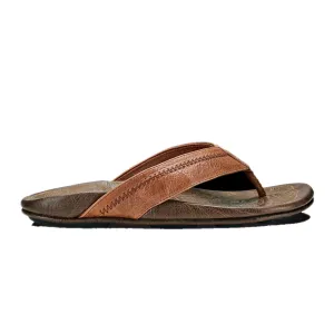Olukai Mens Hiapo Rum Dark Wood Sandal