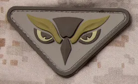 Owl Head PVC Morale Patch