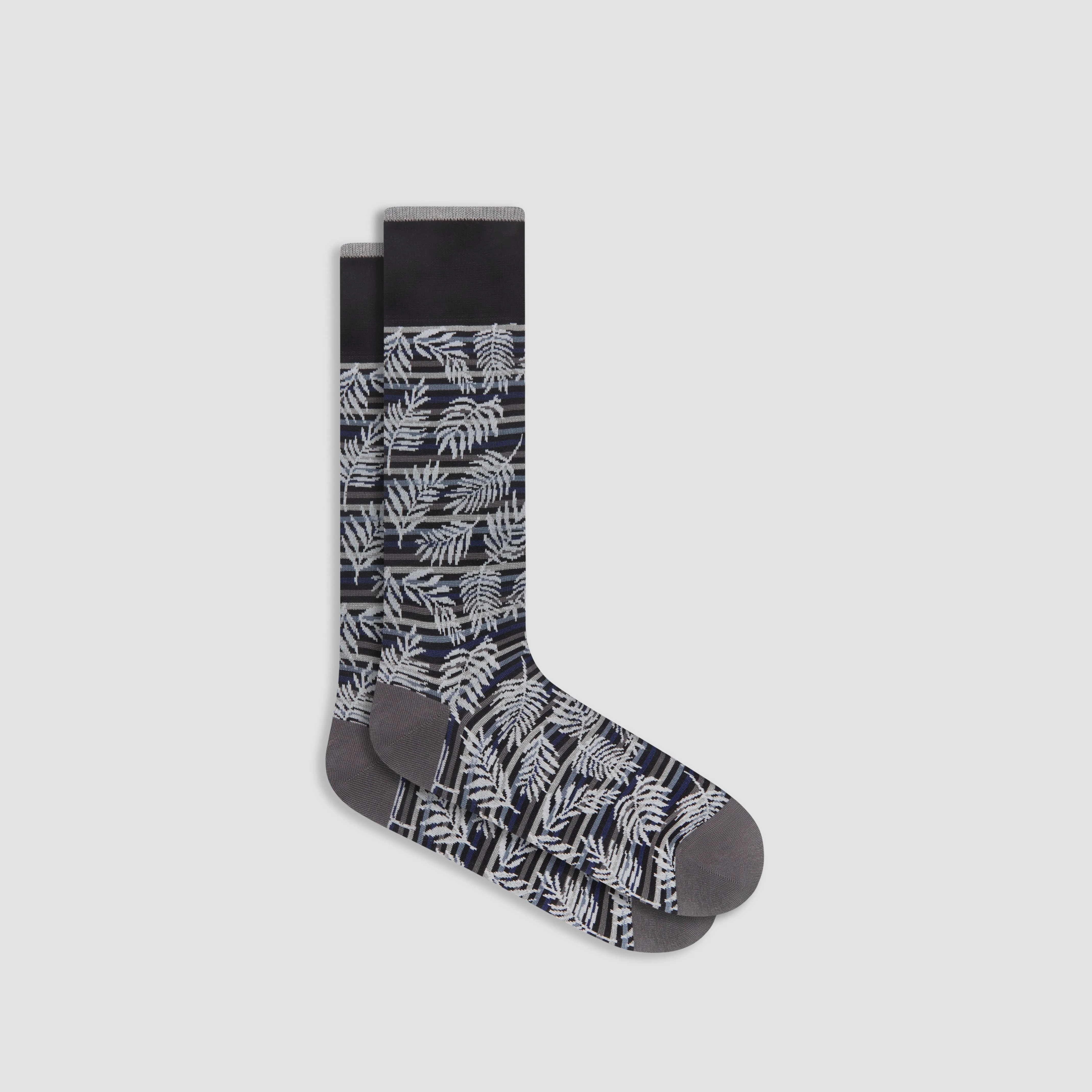 Palm Leaf Mid-Calf Socks