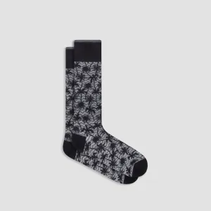 Palm Tree Mid-Calf Socks