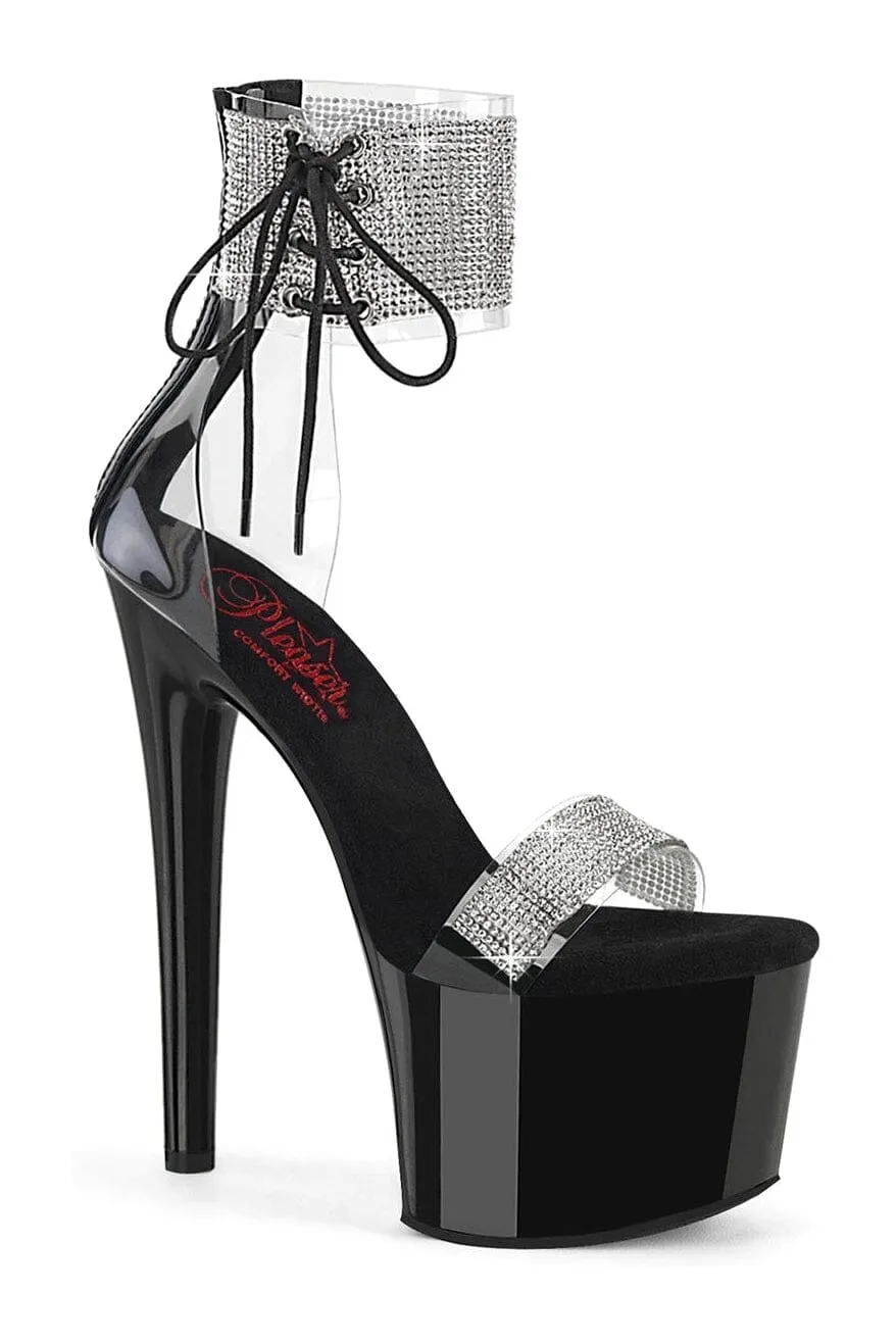PASSION-727RS Clear Vinyl Sandal