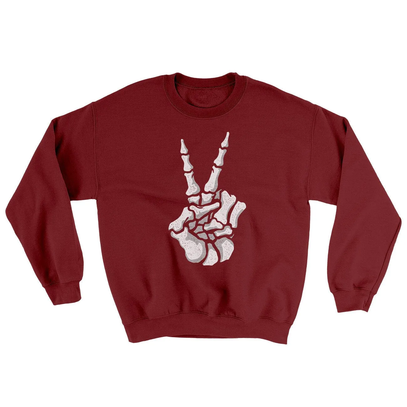 Peace Skeleton Hand Ugly Sweater