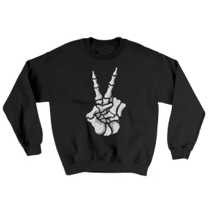 Peace Skeleton Hand Ugly Sweater
