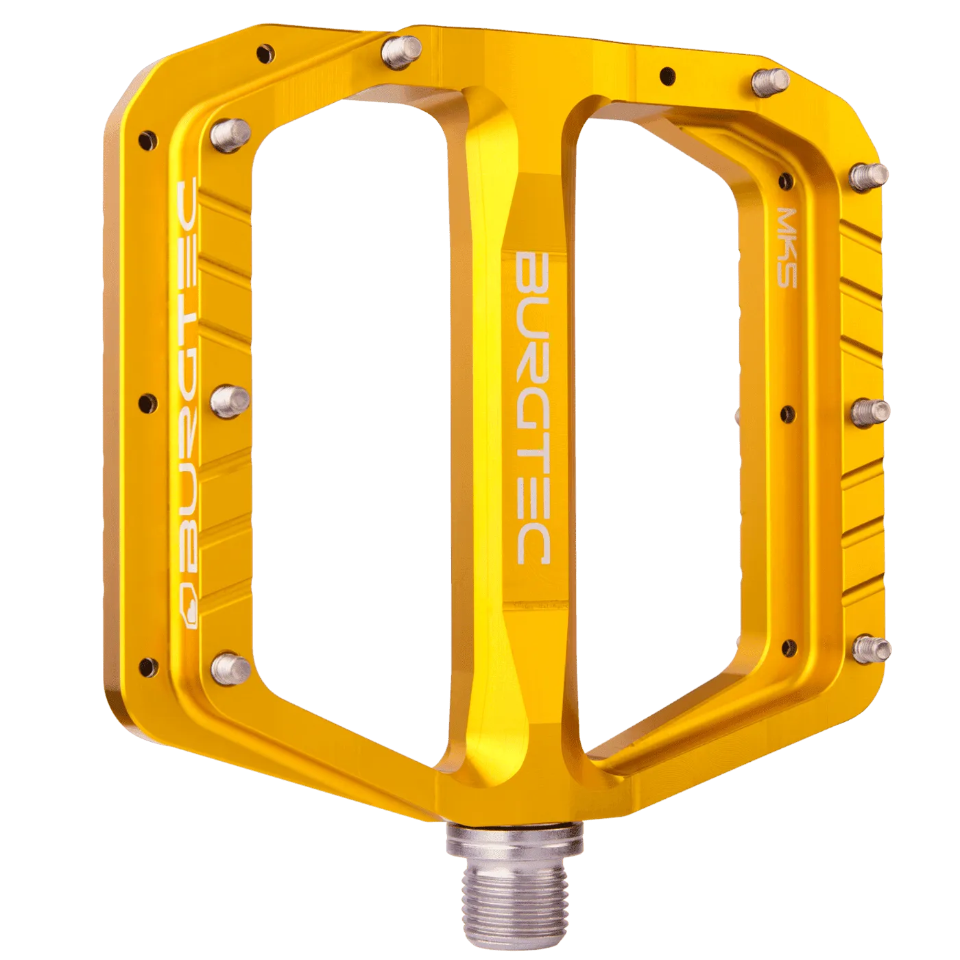 Pedales de Plataforma, Penthouse MK5 Aluminio - Amarillo Burgtec
