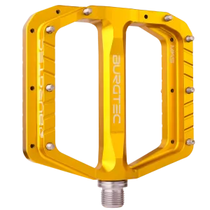 Pedales de Plataforma, Penthouse MK5 Aluminio - Amarillo Burgtec