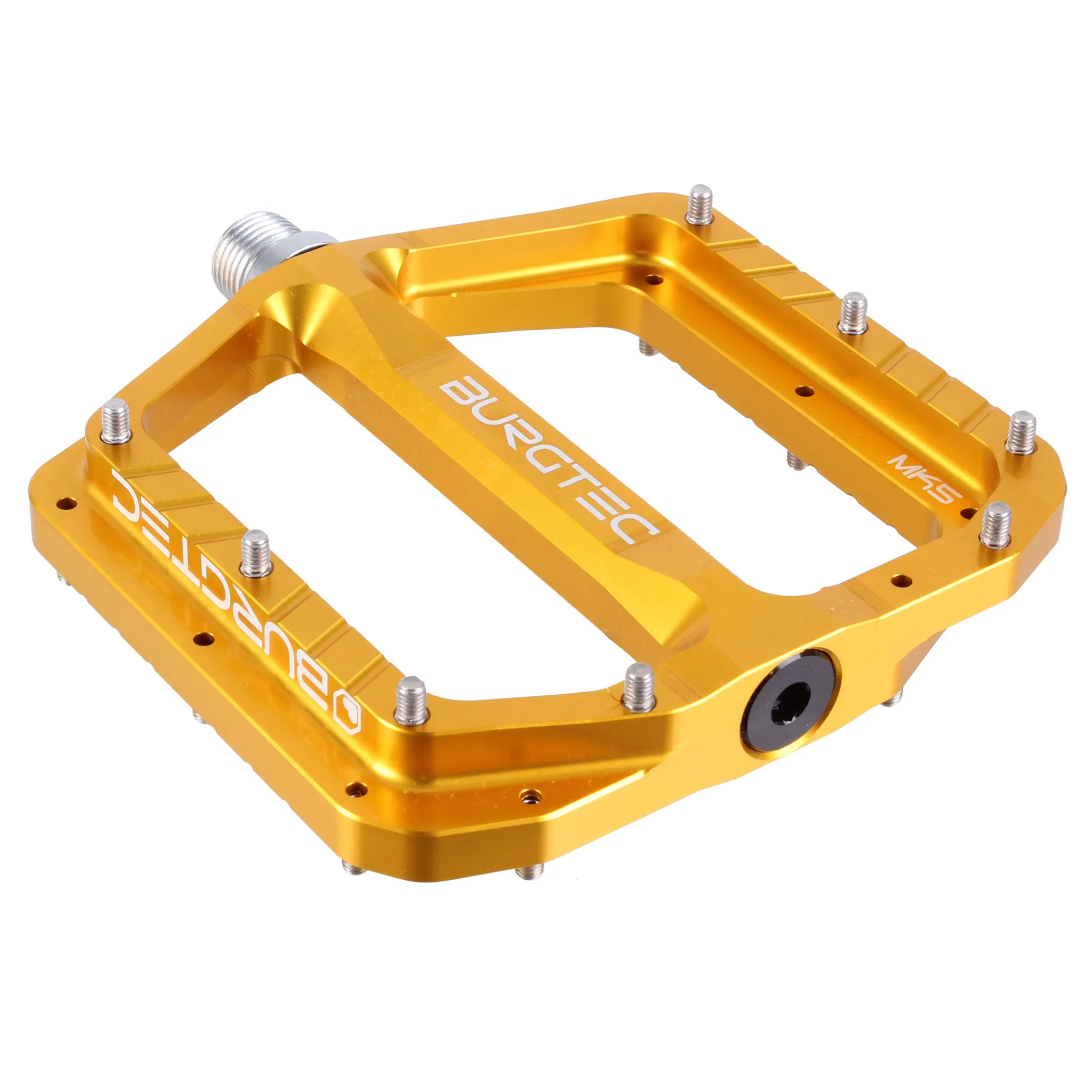 Pedales de Plataforma, Penthouse MK5 Aluminio - Amarillo Burgtec