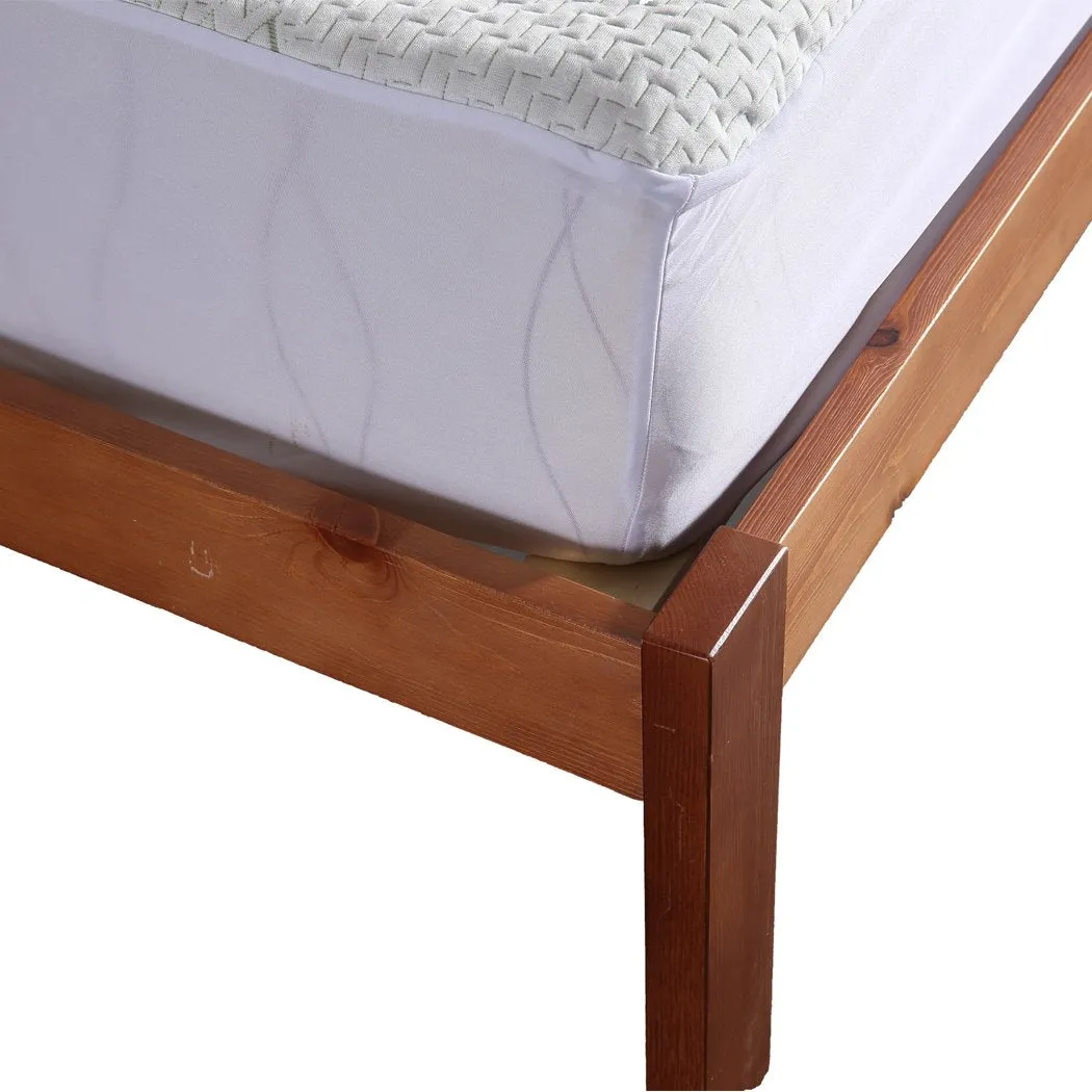 Pine Wood Kids Children Bed Frame Mattress Platform Base King Single Size