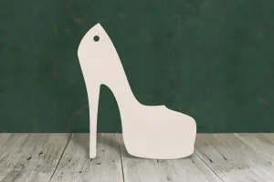 Platform shoe wooden craft blank - plywood