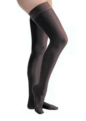 PR/1 JOBST ULTRASHEER WOMEN, THIGH HIGH W/SIL LACE BAND, 20-30MMHG, XL, CLASSIC BLACK, CLOSED TOE