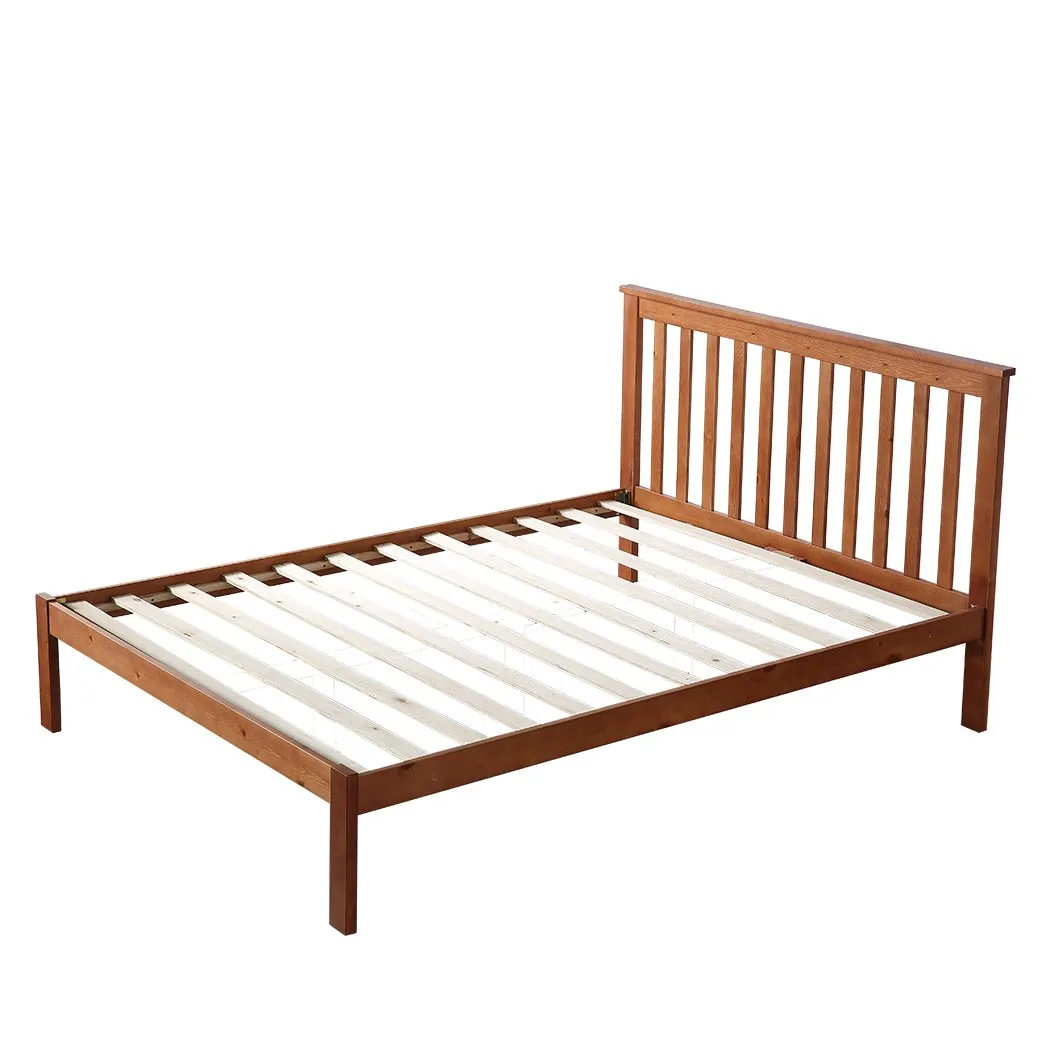 Premium Pine Wood Kids Children Bed Frame Mattress Platform Single Size