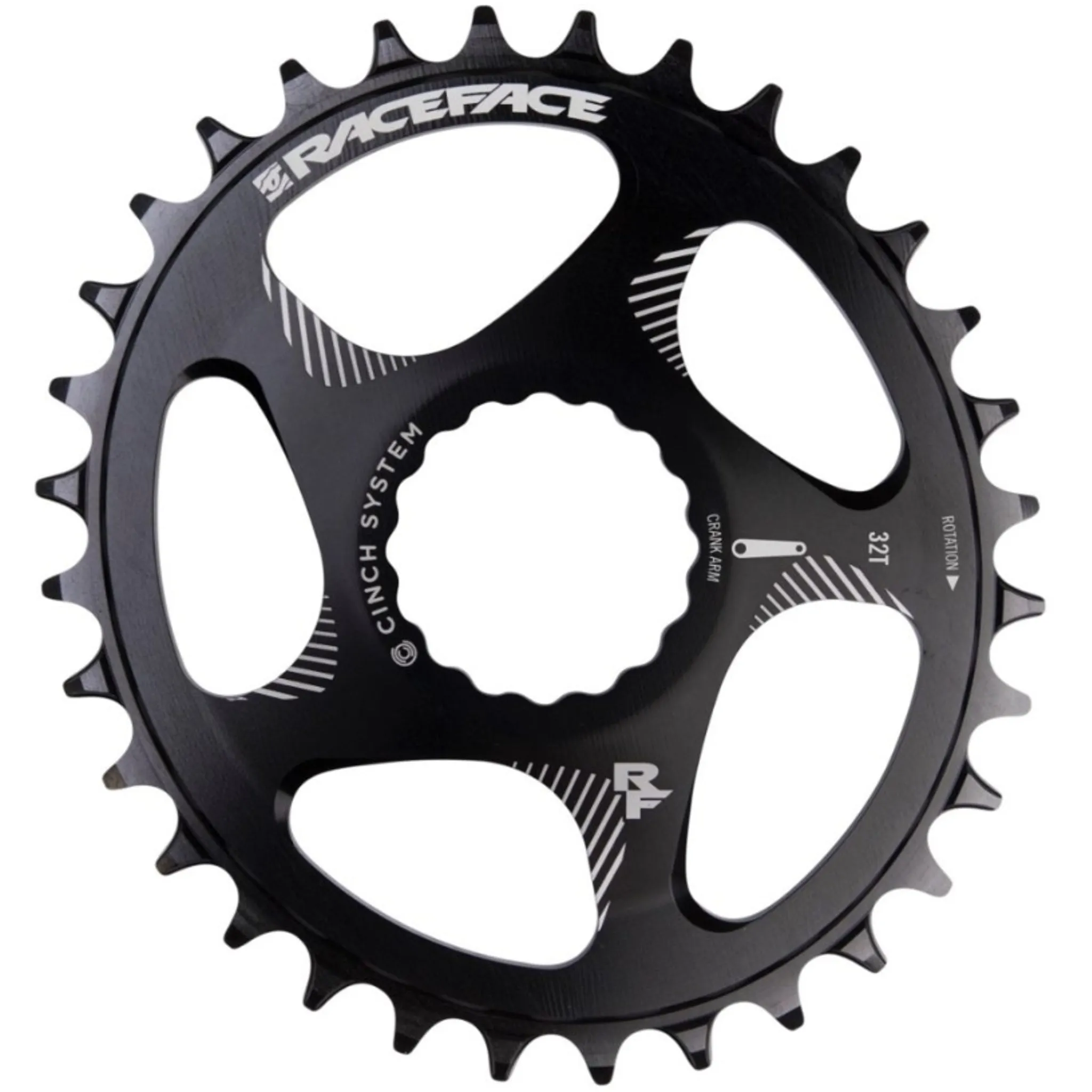 Race Face Chainring Oval Cinch DM 32T Black