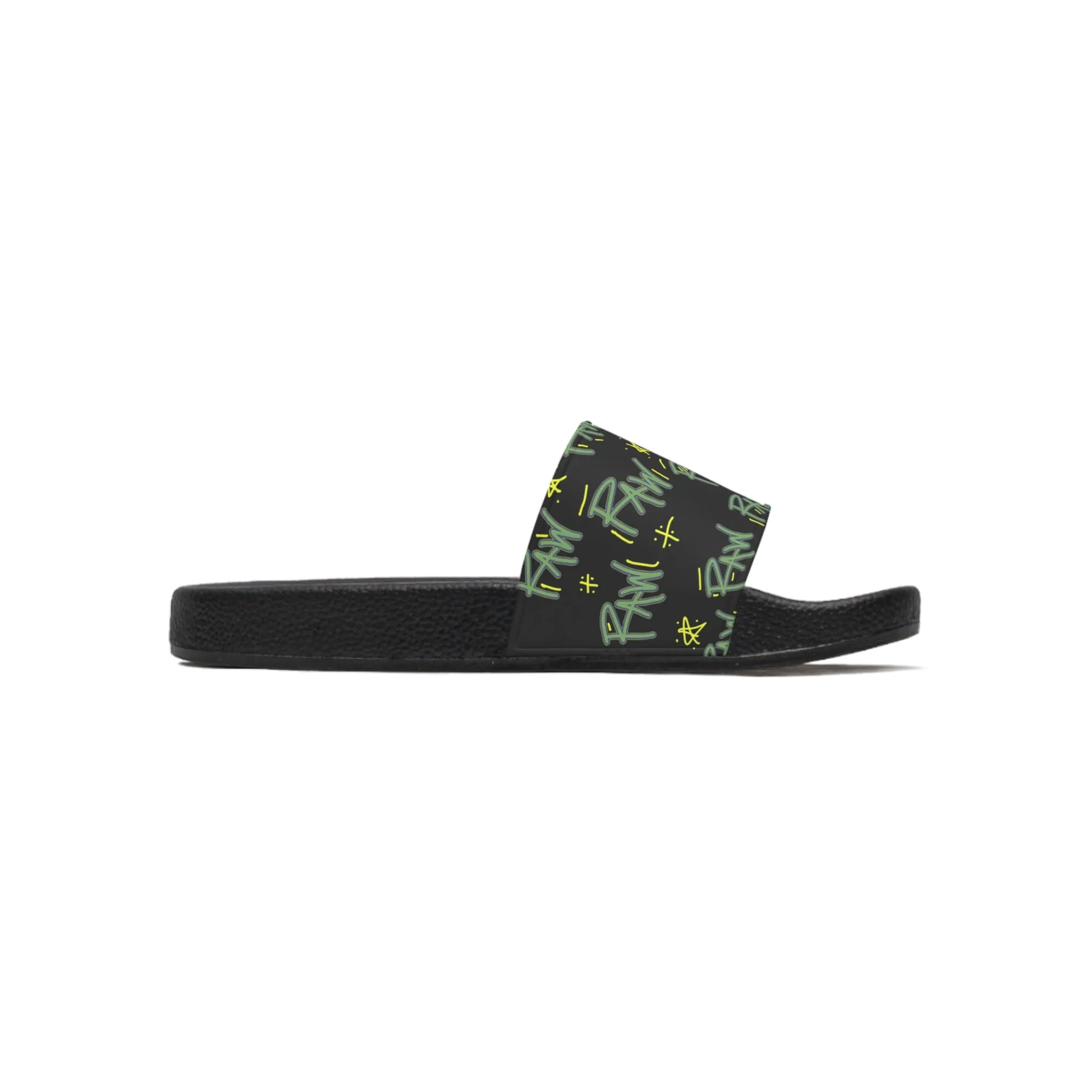 Raw Sushi "Raw star print" Slide Sandals multi/blk